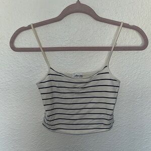 Abound Women's Cream and Black Striped Camisole